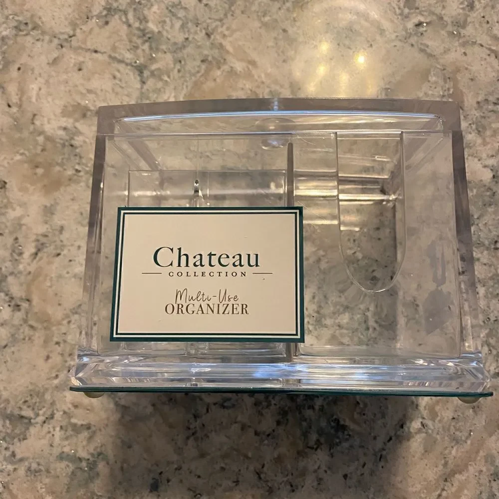 Chateau Multi Use Acrylic Bathroom Counter Organizer